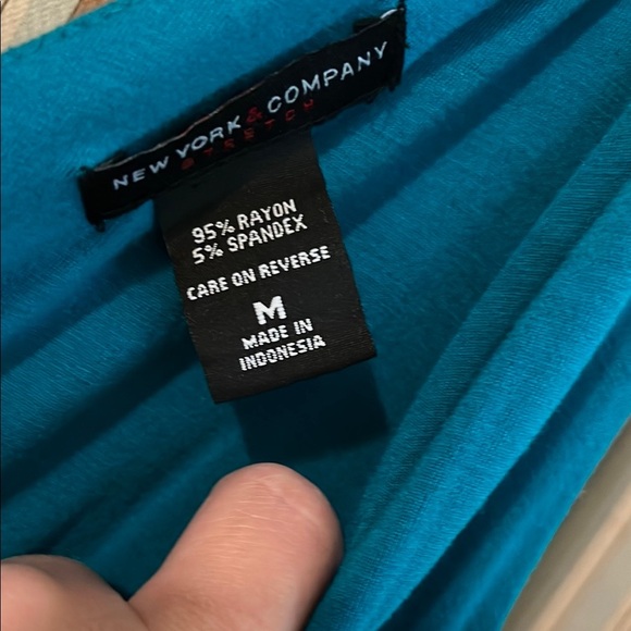 New York & Company teal sundress - Picture 2 of 3